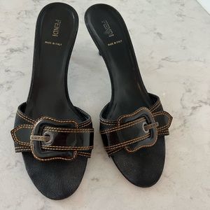Fendi Vintage Kitten Heel - Authentic